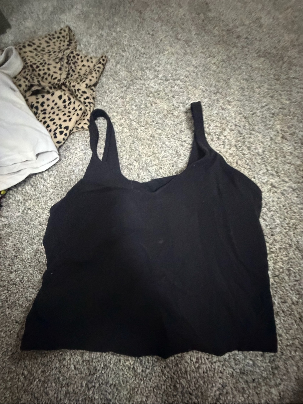 lululemon athletica Black Scoop Tank Top